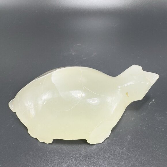 Mazatlan Mexico Hand Carved Onyx Marble Stone Turtle Figurine Paperweight VTG - Picture 11 of 14